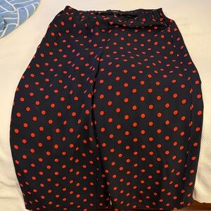 Polka Dot Women's pants - Black and Red